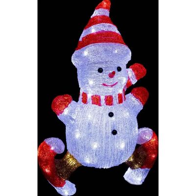Feeric Lights & Christmas Schneemann mit Außenläufern - 50cm - Weihnachtsdeko Feeric Lights & Christmas Schneemann mit Außenläufern - 50cm - Weihnachtsdeko