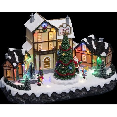 Feeric Lights & Christmas - Villaggio di Natale Animato 18 LED - Decorazione Feeric Lights & Christmas - Villaggio di Natale Animato 18 LED - Decorazione