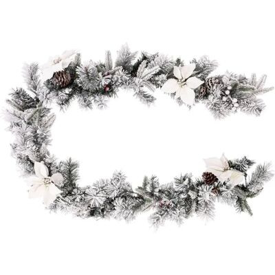 Atmosphera Modèle Guirlande de Noël Blanche - Décoration de Noël - Publicité Atmosphera Modèle Guirlande de Noël Blanche - Décoration de Noël - Publicité