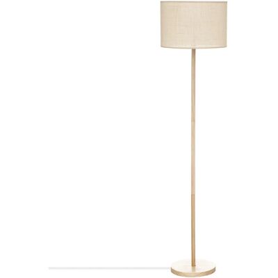 Atmosphera Beigefarbene Kiefern-Holz Stehlampe - Bodenbeleuchtung Atmosphera Beigefarbene Kiefern-Holz Stehlampe - Bodenbeleuchtung