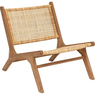 Silla Atmosphera Timor - Ratán y Teca, Beige - Interior Silla Atmosphera Timor - Ratán y Teca, Beige - Interior