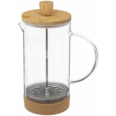 SG SECRET DE GOURMET Glazen & Bamboe Koffiezetapparaat 1L SG SECRET DE GOURMET Glazen & Bamboe Koffiezetapparaat 1L