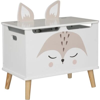 Atmosphera 188258 Weißer Fuchs Spielzeugtruhe - Aufbewahrungsbox Atmosphera 188258 Weißer Fuchs Spielzeugtruhe - Aufbewahrungsbox