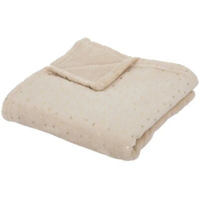 Atmosphera 188275C Couverture bébé - Flanelle douce Beige - Publicité Atmosphera 188275C Couverture bébé - Flanelle douce Beige - Publicité
