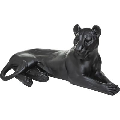 Atmosphera Leopardenfigur zum Schlafen - Schwarz - 80x39x38cm - Dekorative Statue Atmosphera Leopardenfigur zum Schlafen - Schwarz - 80x39x38cm - Dekorative Statue
