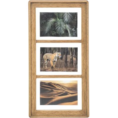 Atmosphera 187999 Bilderrahmen - Eleganter Holz-Collagenrahmen für 3 Fotos - Beige Atmosphera 187999 Bilderrahmen - Eleganter Holz-Collagenrahmen für 3 Fotos - Beige