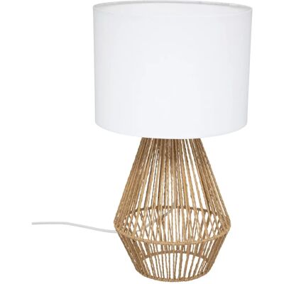 Lámpara de Mesa Beige Atmosphera 186399 - Estilo Boho Moderno Lámpara de Mesa Beige Atmosphera 186399 - Estilo Boho Moderno