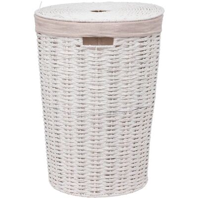 Cesto redondo 40L blanco - 5FIVE Cesto redondo 40L blanco - 5FIVE