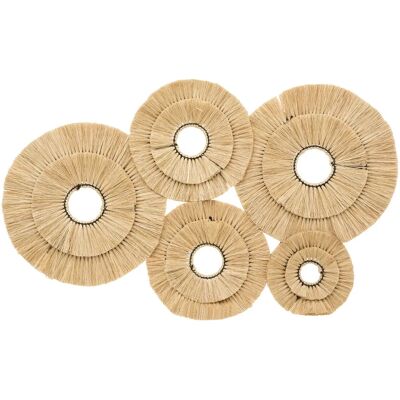 Atmosphera Wandkunst - Natürlicher Rattan - Beige - 91x64 cm - Wanddekoration Atmosphera Wandkunst - Natürlicher Rattan - Beige - 91x64 cm - Wanddekoration