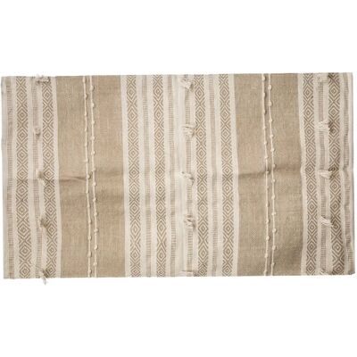 Tapis en jute et coton ivoire Atmosphera - Style ethnique chic - Publicité Tapis en jute et coton ivoire Atmosphera - Style ethnique chic - Publicité