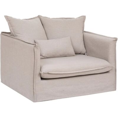 Sillón XL Beige Odilon de Atmosphera - Relajante y Elegante Sillón XL Beige Odilon de Atmosphera - Relajante y Elegante