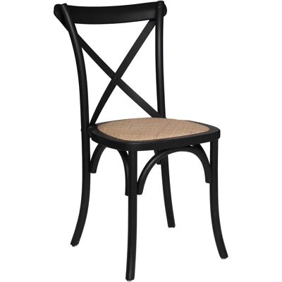 Silla Vintage Atmosphera Isak de Roble - Negro - Muebles para Comer Silla Vintage Atmosphera Isak de Roble - Negro - Muebles para Comer