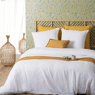 Set di biancheria in garza di cotone Atmosphera - Bianco - Biancheria da letto Set di biancheria in garza di cotone Atmosphera - Bianco - Biancheria da letto