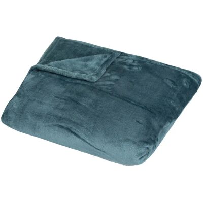 Atmosphera 188596Q Decke - Blau Ente - Weiches Polyester Atmosphera 188596Q Decke - Blau Ente - Weiches Polyester