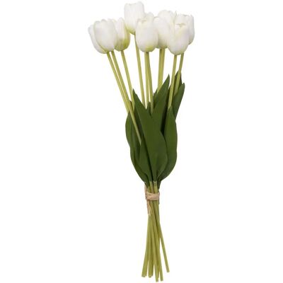 Plante artificielle de tulipes blanches Atmosphera - Décoration intérieure - Publicité Plante artificielle de tulipes blanches Atmosphera - Décoration intérieure - Publicité