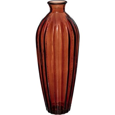 Atmosphera Vase en Verre Recyclé Ambre H.29cm - Vase - Publicité Atmosphera Vase en Verre Recyclé Ambre H.29cm - Vase - Publicité