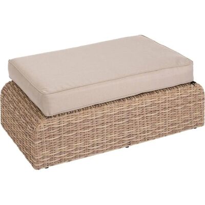 Pouf de jardin Hespéride MOOREA beige - Résistant aux intempéries, coussin amovible - Publicité Pouf de jardin Hespéride MOOREA beige - Résistant aux intempéries, coussin amovible - Publicité