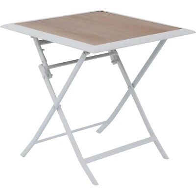 Mesa de Jardín Plegable Hesperide - Aluminio Blanco, 2 Asientos Mesa de Jardín Plegable Hesperide - Aluminio Blanco, 2 Asientos
