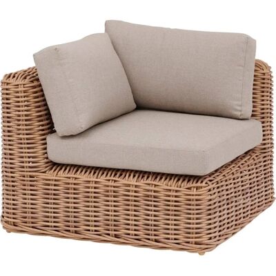 Sofá Esquinero Hespéride - Beige - Estructura de resina resistente Sofá Esquinero Hespéride - Beige - Estructura de resina resistente