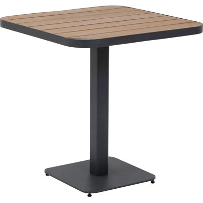 Hesperide - Mesa de jardín Tyla de acacia y acero - Resistente y compacta Hesperide - Mesa de jardín Tyla de acacia y acero - Resistente y compacta