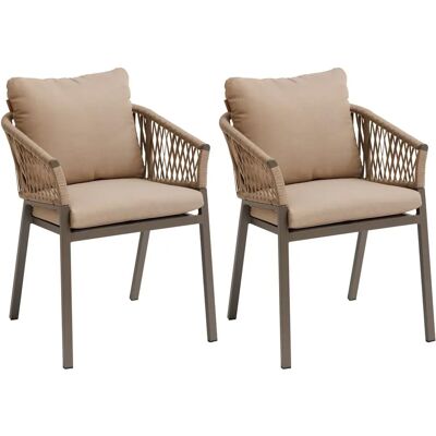 Chaises de jardin miel et praline Hespéride - Mobilier d'extérieur - Publicité Chaises de jardin miel et praline Hespéride - Mobilier d'extérieur - Publicité