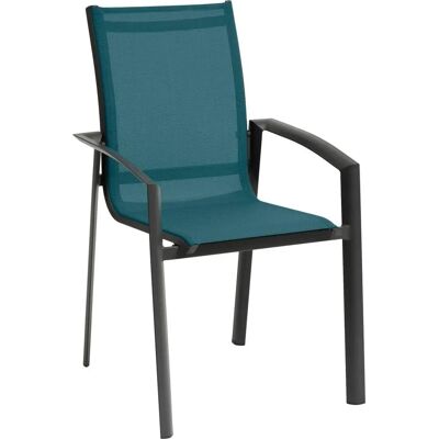 Hespéride Axant Bleu Canard/Graphite - Fauteuil de jardin - Publicité Hespéride Axant Bleu Canard/Graphite - Fauteuil de jardin - Publicité