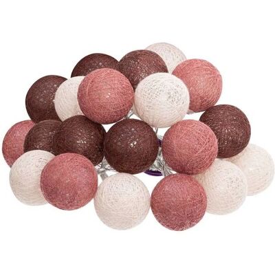 Atmosphera Baumwolle LED-Lichterkette 20 Birnen - Indoor-Dekor Atmosphera Baumwolle LED-Lichterkette 20 Birnen - Indoor-Dekor