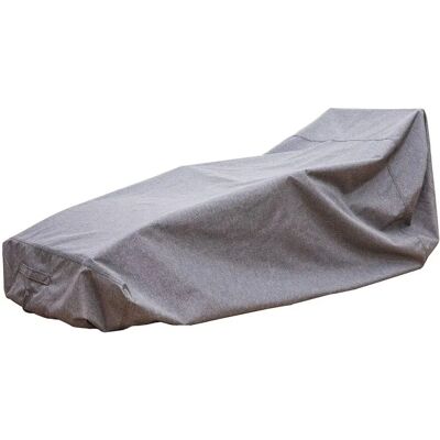 Funda de tumbona gris de Hespéride - A prueba de agua - 235x90x60cm Funda de tumbona gris de Hespéride - A prueba de agua - 235x90x60cm