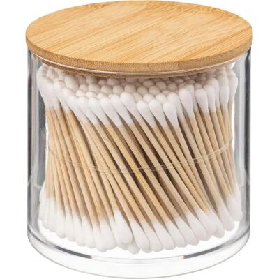 5FIVE Bambus Bomullspinnar - Transparent Låda - Cotton Swabs 5FIVE Bambus Bomullspinnar - Transparent Låda - Cotton Swabs