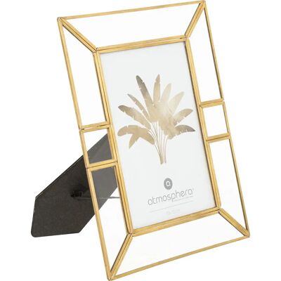 Cadre photo doré Atmosphera - Décor élégant 10x15cm - Publicité Cadre photo doré Atmosphera - Décor élégant 10x15cm - Publicité