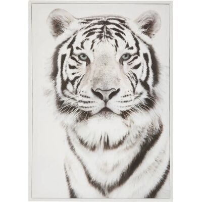 Atmosphera Tiger Wall Art - 50x70 cm - Black and White Atmosphera Tiger Wall Art - 50x70 cm - Black and White