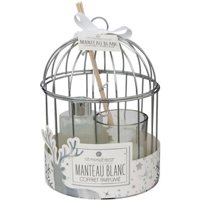 LOLA - XMAS CAGE BOX BLANCO - candle LOLA - XMAS CAGE BOX BLANCO - candle