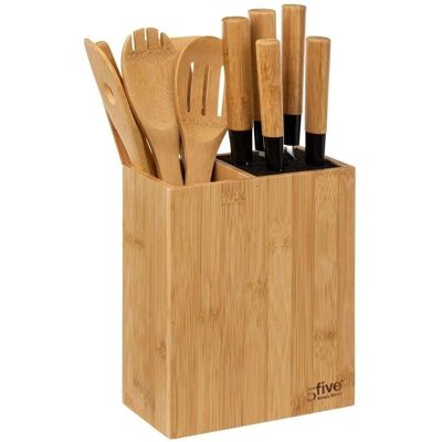 Set de cuchillos y utensilios de cocina de bambú Northix - 11 piezas Set de cuchillos y utensilios de cocina de bambú Northix - 11 piezas