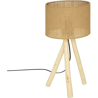 Lampe de table Atmosphera 190713 - Style ethnique chic matériaux naturels - Publicité Lampe de table Atmosphera 190713 - Style ethnique chic matériaux naturels - Publicité
