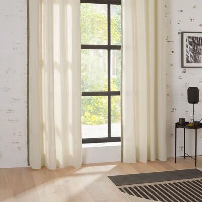 Atmosphera 194347A curtain/drapery - Cotton and jute, ivory, 140x260 cm - Retro style Atmosphera 194347A curtain/drapery - Cotton and jute, ivory, 140x260 cm - Retro style