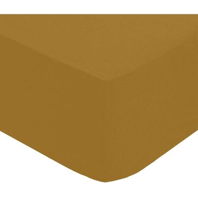 Drap-Housse Marron Atmosphera - 140x190 cm - Percale de coton - Publicité Drap-Housse Marron Atmosphera - 140x190 cm - Percale de coton - Publicité