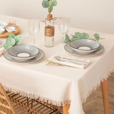 Atmosphera Modell 194371Z Baumwolltischdecke - Weiß Atmosphera Modell 194371Z Baumwolltischdecke - Weiß