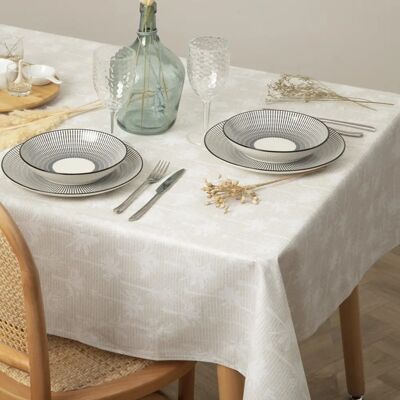 Nappe en coton beige Atmosphera - 250x150cm - Nappe - Publicité Nappe en coton beige Atmosphera - 250x150cm - Nappe - Publicité
