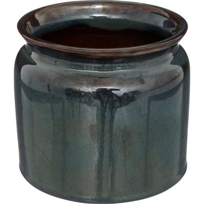 Atmosphera Modell 193712 Blumentopf - Keramik Blau D16 Atmosphera Modell 193712 Blumentopf - Keramik Blau D16