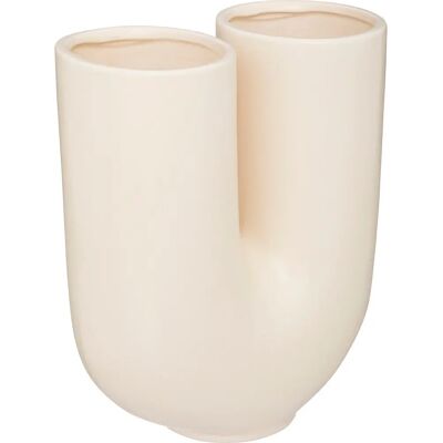 Vase Rivi Beige en Céramique Atmosphera - 30cm - Décoration Moderne - Publicité Vase Rivi Beige en Céramique Atmosphera - 30cm - Décoration Moderne - Publicité