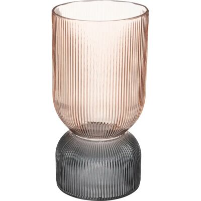 Atmosphera Modèle 193824B Vase Rose Transparent - Vase - Publicité Atmosphera Modèle 193824B Vase Rose Transparent - Vase - Publicité