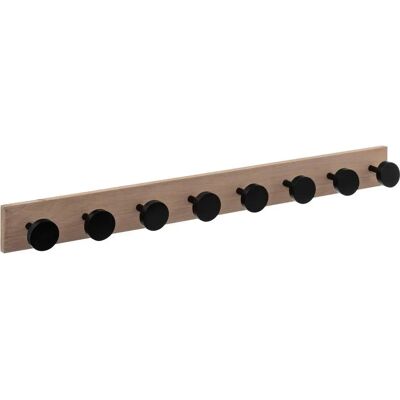 5FIVE Appendiabiti - 8 Ganci a Parete - Nero & Beige 5FIVE Appendiabiti - 8 Ganci a Parete - Nero & Beige