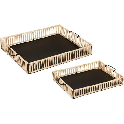 Atmosphera Bandeja Decorativa Beige - Modelo 192966 - Bandeja Decorativa Atmosphera Bandeja Decorativa Beige - Modelo 192966 - Bandeja Decorativa