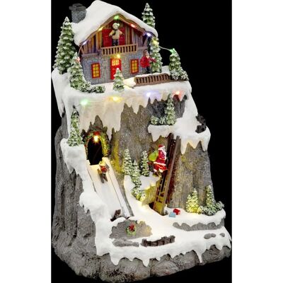Feeric Lights & Christmas - Aldea de Navidad con 17 LED y transformador Feeric Lights & Christmas - Aldea de Navidad con 17 LED y transformador
