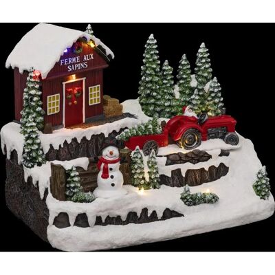 Tractor de nieve musical Feeric Lights & Christmas - 10 LED Tractor de nieve musical Feeric Lights & Christmas - 10 LED