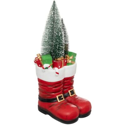 Botín de Papá Noel en resina de Feeric Lights & Christmas - Decoración navideña multicolor Botín de Papá Noel en resina de Feeric Lights & Christmas - Decoración navideña multicolor