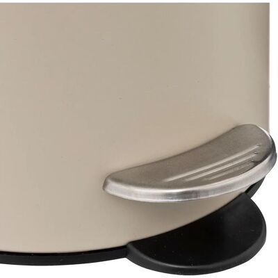 Metalkunstof affaldsspand med soft close 3L Beige Metalkunstof affaldsspand med soft close 3L Beige