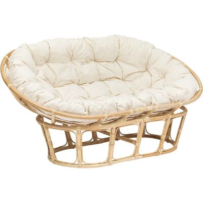 Atmosphera 194660 Sofa - Rattan Beige 2-Sitzer Atmosphera 194660 Sofa - Rattan Beige 2-Sitzer