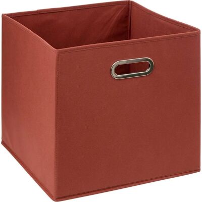Panier de rangement en tissu FIVE Simple Smart - 31x31cm - Terre de Sienne - Panier de rangement - Publicité Panier de rangement en tissu FIVE Simple Smart - 31x31cm - Terre de Sienne - Panier de rangement - Publicité