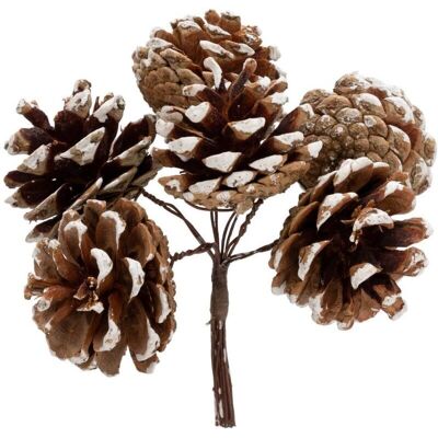 FEERIC LIGHTS & CHRISTMAS - PDP BOUQUET BT BLANCO 12CM - Weiß - 12cm - Decorative item FEERIC LIGHTS & CHRISTMAS - PDP BOUQUET BT BLANCO 12CM - Weiß - 12cm - Decorative item